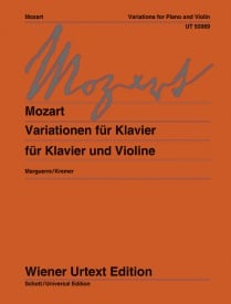 Mozart: Variations for Violin published by Wiener Urtext